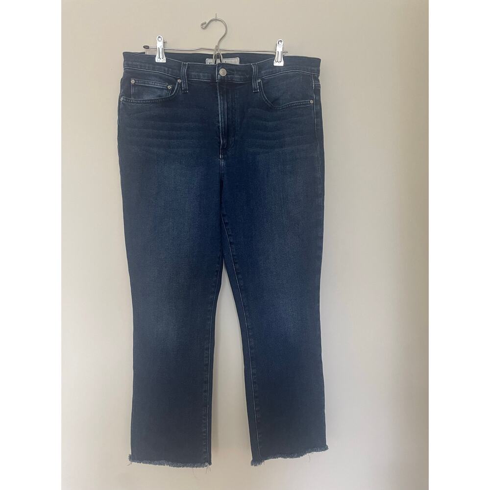 Frank & Eileen Cork Jeans high waisted, straight leg & raw edge hem Sz 32